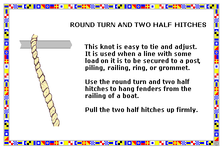 round turn & 2 half hitches